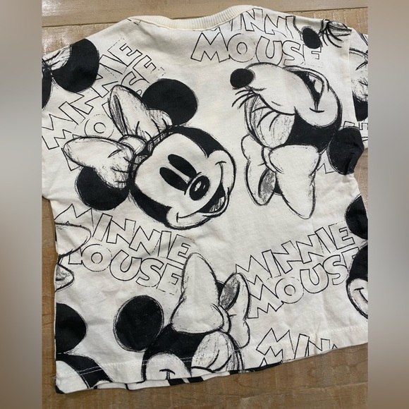 Zara Disney kids baby girl Minnie Mouse long sleeve tee shirt top Nwt - Picture 8 of 8